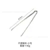 Pinza para Barbacoa de Acero Inoxidable Plateado Estilo Coreano Estilo Industrial Viejo Retro Pinza para Alimentos Pan Tienda de Repostería Pinza Comercial Alargada
