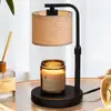 Nueva lámpara de mesa de aromaterapia negra sin llama transfronteriza, lámpara regulable para derretir cera de aceite esencial, lámpara de mesa para ambiente de dormitorio