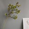 Flores artificiais de clematis dourado e ameixeira Su para decoração de casa, modelo, hotel, fotografia de casamento, conjunto de adereços, atacado