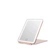 Espejo cruzado nuevo, espejo de maquillaje LED plegable, espejo de belleza, espejo de luz de escritorio, espejo de maquillaje de viaje portátil con atenuación de tres colores