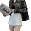 Shorts Blancos Mujer Primavera Verano 2026 Nuevos Cintura Alta Sueltos Adelgazantes Casual Versátil Línea A Traje Pantalones de Pierna Ancha Ropa Exterior