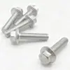 Parafusos de Flange Sextavados Externos Ampliados 304 com Dentes Gb5789 Parafusos de Flange Sextavados Externos de Aço Inoxidável M4~M16