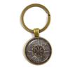 Accesorios transfronterizos de gran venta Llavero Vegvisir Vikingo Gema del Tiempo venta al por mayor fábrica venta directa
