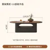 Mesa de centro oval de nogueira para uso doméstico na sala de estar, mesa de chá de designer francês para apartamento pequeno, luxo leve, retrô vintage de alta qualidade