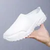 Amazon Media Falda Tenis de Pareja Zapatos Casuales Blancos Talla Grande Zapatos para Hombre y Mujer Teñido en Frío Transfronterizos Malla Blanca Negra