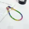 Pulseira Bola 0.6 Full Diamond, Pulseira de Corda Vermelha Trançada à Mão, Produto Semi-Acabado, Contas Usáveis, Acessórios de Metal, Casal DIY