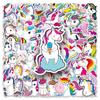 101 grafiti de unicornio personalidad transfronteriza caricatura niños tarjeta goo cuenta de mano impermeable DIY patineta equipaje pegatina