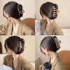 Clip para el cabello color curry leche con agarre de resorte, nuevo, combinable con todo, para la parte posterior de la cabeza, pinza para el cabello tipo disco, cantidad de cabello multi-grande, pasador, accesorios para el cabello