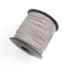 Cuerda de Piel de Ciervo de Terciopelo Coreano de Doble Cara de 2.4 mm, Cuerda de Terciopelo de Piel de Ciervo para Decoración, Material de Cuerda para Tejer, Empaque de Caja de Regalo Hecha a Mano para Bricolaje