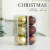 Bola Decorativa de Plástico de Natal Bola para Pendurar em Festa Bola Pendurada Bola Clássica de Barril Bola Galvanizada Bola de Natal em estoque Atacado
