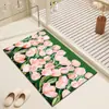 Alfombrilla para pies de sala de estar Hogar Baño Antideslizante Secado Rápido Alfombrilla de Piso Cojín de Pintura al Óleo Alfombra Alfombrilla para inodoro de dormitorio Puerta Absorbente
