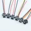 Fio de terminal SM2.54 vermelho preto amarelo conector de emenda fêmea chicote de conexão 3Y comprimento do fio da cauda metade descascado 10CM