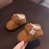 Zapatos Suaves para Bebés Antes de Caminar, Antideslizantes, de Algodón Forrados de Felpa para Niños y Niñas, 0-12 Meses, Zapatos Cálidos de Otoño e Invierno para Aprender a Caminar