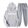 Conjunto popular de sudadera con capucha estilo americano con estampado de letras, casual y versátil, marca de moda, sudadera y pantalones de chándal de corte holgado, unisex