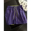 Shorts Masculino de Patchwork Estilo Americano, Secagem Rápida, Cores Frias em Color Blocking, Verão Fino, Outdoor, Nylon, Basquete, Esportes, Soltos, Praia