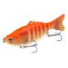 Cebo Artificial de Plástico para Pesca al por Mayor, Señuelo con Sonajero, Señuelo Falso de Múltiples Secciones, Pez 10cm 16.3g, Señuelo Duro Realista, para Pesca de Arrastre