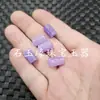 Contas de jadeíta verde seco com padrão, contas de jadeíta soltas, jadeíta amarela, jadeíta vermelha, tubo reto violeta e acessórios de joias em coluna reta