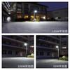 Iluminação pública solar externa nova integração de LED rural 6 metros com poste de luz 100W super brilhante luz de rua para pátio doméstico