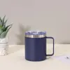 Taza de Plástico Sólido de Color para Rociar con Tapa, Portátil, Boca Ancha, con Asa, Taza Imprimible, Regalo Publicitario de Negocios, Taza Térmica