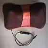 Masajeador de hombros y cuello almohada de masaje para cuello y lumbar rotación doble de un solo botón 4 cabezales 8 cabezales terapia de calor infrarrojo