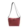 2026 Verano Nuevo Ins Color Sólido Simple Bolso de Pecho Versátil de Moda Pequeño Bolso Cruzado Estilo Coreano Tela de Nylon Bolso Cruzado para Mujer