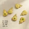Acessórios de joia em liga que preservam a cor método antigo ouro de areia duas vidas feliz boa sorte contas espaçadoras corda de tecelagem diy fio de contas artesanal para amarrar pequenos acessórios