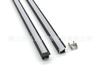 Lámpara de ranura de aluminio en forma de U sin soldadura línea de ranura carcasa barra de lámpara de gabinete luz oblicua de 45 grados barra de aluminio de emisión de luz media