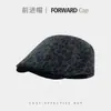 Boné Retro Japonês de Aba Frontal, Boina Bico de Pato Usada ao Contrário para Mulheres, Chapéu Newsboy Simples Versátil para Emagrecer o Rosto, Artista