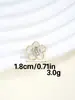 Botões Grandes Florais de Metal Estilo Chanel para Suéteres, Casacos e Vestidos, Botões Decorativos Costurados à Mão, Venda Direta do Fabricante, Acessórios DIY