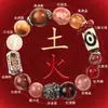 Pulsera de Cinco Elementos de Cristal Pulsera de Múltiples Tesoros de Citrino Pulsera Natural Atractora de Fortuna y Potenciadora de Riqueza