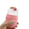 Rolo de Gelo Rolo de Gelo Massagem Rosto Rosa Molde de Gelo Rosto de Gelo Instrumento Barreira de Gelo Grade de Gelo de Silicone Transfronteiriço