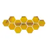 Espelho Acrílico Hexagonal Adesivo de Parede Autoadesivo Sala de Estar Hall de Entrada Corredor Escadas Papel de Parede Tridimensional Adesivo de Espelho