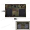 Bandera italiana bordada en tela, brazalete reflectante con velcro y parche con el logotipo bordado del GRUPPO