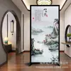 Divisória de Tela de Tecido para Decoração de Casa, Decoração de Escritório, Divisor de Entrada Feng Shui, Tela de Porta de Entrada Estilo Chinês Novo para Apartamentos Pequenos, Design Vazado