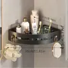1 estante de esquina para el baño, no requiere taladro, estante de champú sin perforaciones, puede almacenar ordenadamente productos de baño, estante de baño, almacenamiento y organización de baño, estante de ducha, almacenamiento y organización de ducha, accesorios de baño, organizador de baño, estante de ducha, almacenamiento de baño, organización y organización de baño