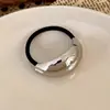 Estilo Sencillo y Frío Accesorios para la Cabeza Anillo para el Cabello Sentido del Diseño Joker Cuerda Elástica Pequeña para la Cabeza Cuerda para el Cabello Geométrica Metálica Cola de Caballo Elegante Cuerda para el Cabello