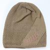 Exclusivo transfronterizo nuevo gorro con capucha de invierno grueso forrado de polar con estampado de espigas de trigo, gorro de punto cálido para exteriores para montar