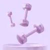 Equipo de Fitness con Mancuernas para Mujer Hogar Hombres Entrenamiento de Músculo del Brazo Comercial Yoga Mancuerna Pequeña Mancuerna Octagonal