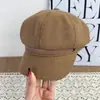 Boina nueva de otoño e invierno para mujer, estilo coreano, versátil, hace que la cara se vea más pequeña, sombrero octogonal, gorra de periódicos retro, sombrero de pintor japonés