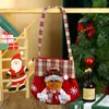 Nova Bolsa de Natal Xadrez de Desenho Animado para Doces, Bolsa de Presente, Sacola Tote de Natal, Sacola para Maçã, Presente de Natal