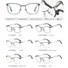 91757 Armações de Óculos Masculinas Estilo Novo, Armações Versáteis de Metal para Sobrancelha, Podem Ser Equipadas com Lentes de Grau, Óculos Protetores Anti-Luz Azul para Negócios