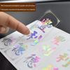 Adesivo autoadesivo a laser etiqueta laser simples impressão de etiqueta logo colorido adesivo digital adesivo de vedação autoadesivo