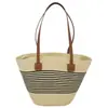 Bolso Tejido de Paja para Mujer, Bolso de Mano de Verano, Bolso Tote de Playa, Bolso de Hombro Tejido de Gran Capacidad, Bolso de Paja de Ratán, Bolso Cubo, Moderno