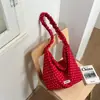 Bolsa de Mano Transfronteriza Estilo Coreano de Lunares Elegante para Viajes Diarios para Mujeres, Nuevo Diseño Plegado para Estudiantes, Bolso Cruzado Casual y Único