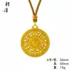 Tienda de Oro Mismo Estilo Tendencia China Brújula de Oro Antigua Collar Colgante Calabaza de la Fortuna Cadena para Suéteres Mujeres Venta al por Mayor