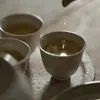 Taza de Degustación de Té con Esmalte Gris de Jingdezhen Taza de Té de Cerámica Hecha a Mano Taza de Maestro Set de Té Kung Fu Antiguo Taza de Fragancia Vintage