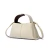 Bolsa Pequena Quadrada Portátil Simples de Cor Sólida da Moda Feminina 2024 Nova Bolsa de Ombro Transversal Casual Versátil
