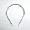 Faixa de Cabeça Versátil com Pérolas de 6mm e 8mm, Elegante Acessório de Cabelo de Pérola Falsa para Noivas, Faixa de Cabeça de Arame Atacado, Não Pressiona a Cabeça