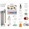 Conjunto de Tintas para Pintura Chinesa para Cursos de Arte de Estudantes, Prática Básica de Pintura Chinesa para Iniciantes, Pacote de Materiais de Pincel e Tinta