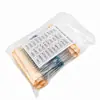 Paquete de 300 resistencias de película metálica de 1/4W precisión 1% valores de resistencia 10R-1M 30 tipos cada uno 10 bolsas en caja